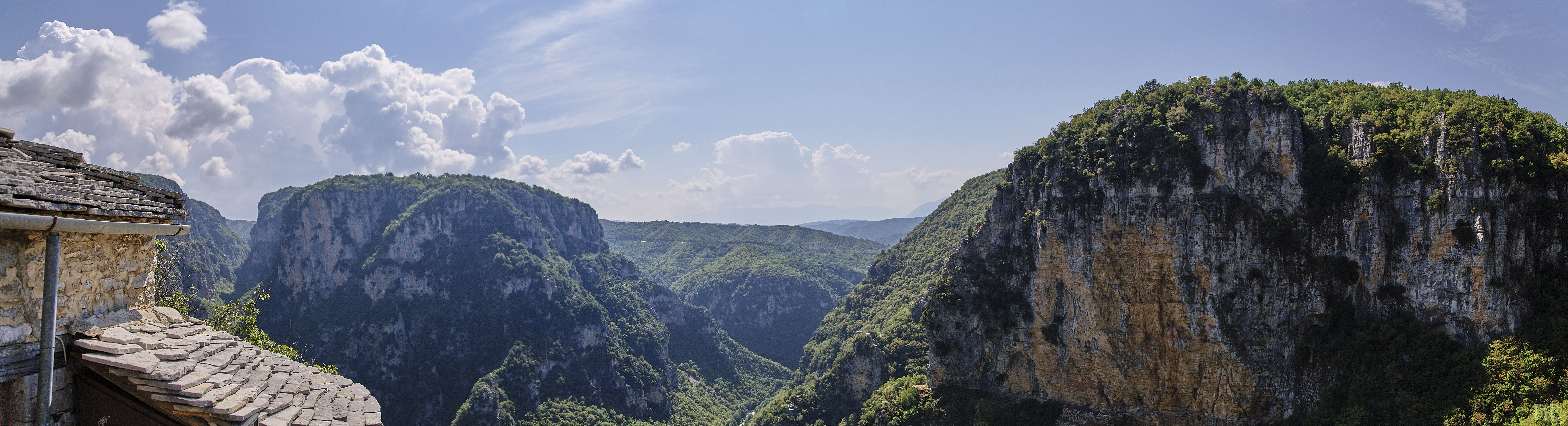 Vikos canyon, Panoramic view from Holy Monastery of Saint Paraskevi, Greece, 2022